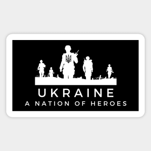 Ukraine A Nation of Heroes Magnet